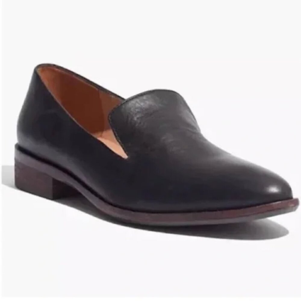 Madewell Orson Black Leather Loafers